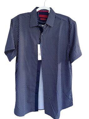 Cooling American Breed Anchor Stretch Button Down Shirt XL NWT Nautical Coastal